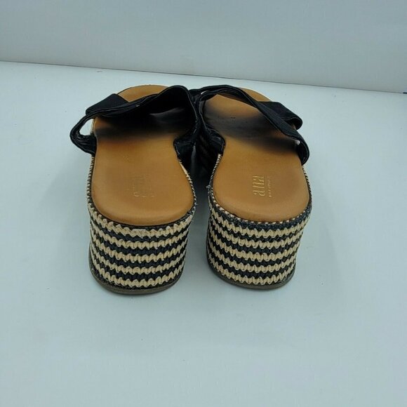 a.n.a Black Crisscross Vamp Platform Slide Sandals Size 8.5 R3 Y2K - Picture 2 of 6